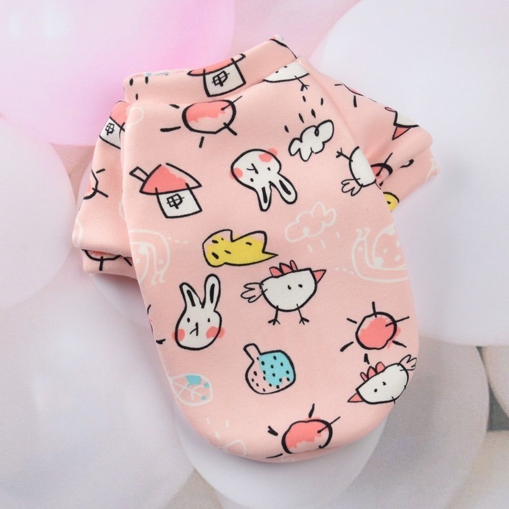 Pink/Beige Animal Pet Clothes